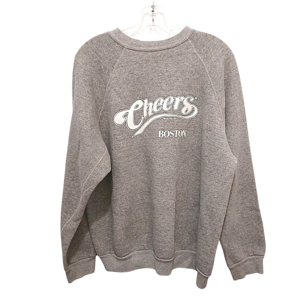 Vintage Cheers‎ Boston Sweatshirt Mens XXXL Gray White Bar Pub USA Collectible